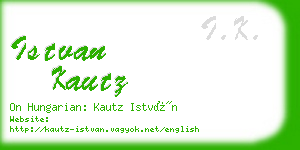 istvan kautz business card